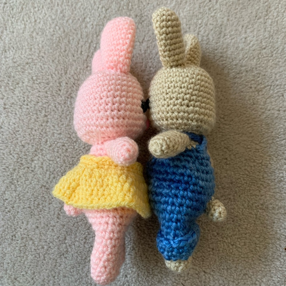 FUND RAISE- 2 bunnies - kid’s all hand crocheted project - Picture 7 of 10